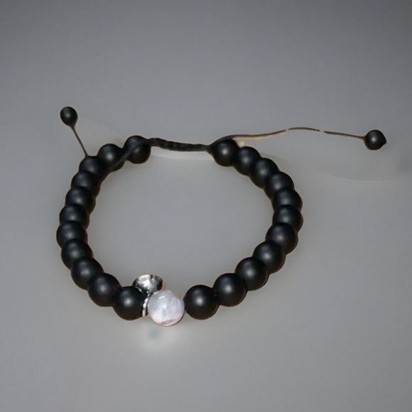 Magnetic Couples Amethyst & Onyx Bracelet Set - Picture 3 of 5